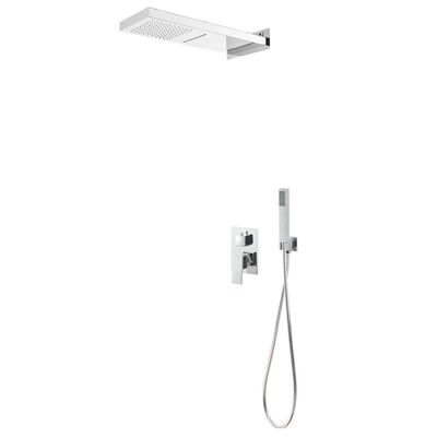 vidaXL Shower System Stainless Steel 201 Silver