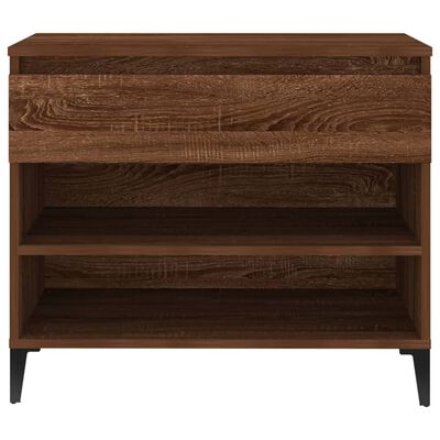 vidaXL Shoe Cabinet Brown Oak 70x36x60 cm Engineered Wood