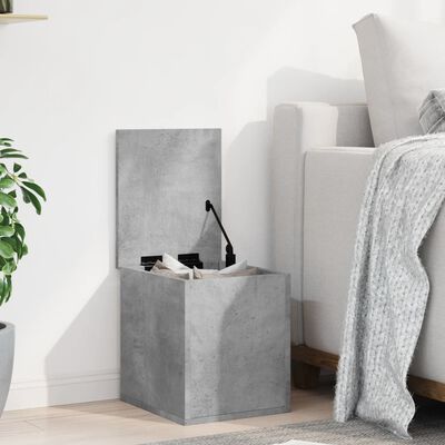 vidaXL Storage Box Concrete Grey 30x35x35 cm Engineered Wood