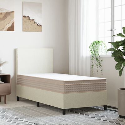 vidaXL Pocket Spring Mattress Medium Plus 90x190 cm Single Size