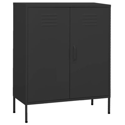 vidaXL Storage Cabinet Anthracite 80x35x101.5 cm Steel