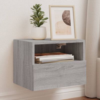 vidaXL TV Wall Cabinets 2 pcs Grey Sonoma 40x30x30 cm Engineered Wood