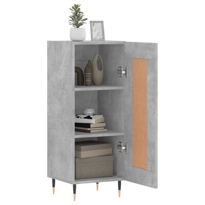 vidaXL Sideboard Concrete Grey 34.5x34x90 cm Engineered Wood