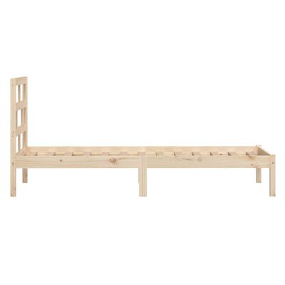 vidaXL Bed Frame without Mattress Single Solid Wood