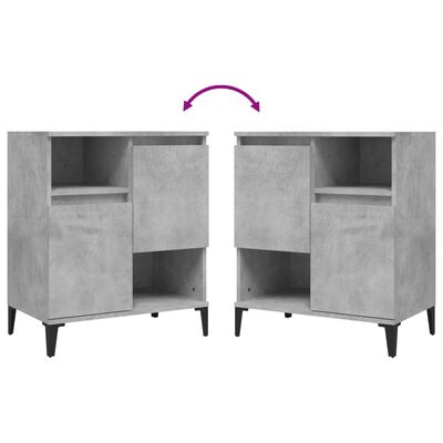 vidaXL Sideboard Concrete Grey 60x35x70 cm Engineered Wood