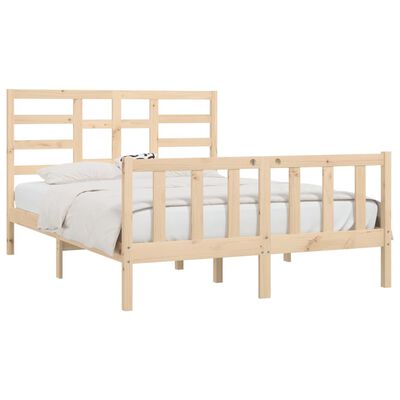 vidaXL Bed Frame without Mattress 160x200 cm Solid Wood Pine