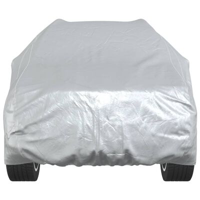 vidaXL Car Cover for SUV with Buckle Straps Full Silver M