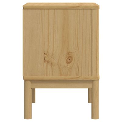 vidaXL Bedside Cabinet FLORO Wax Brown 45x39x57 cm Solid Wood Pine