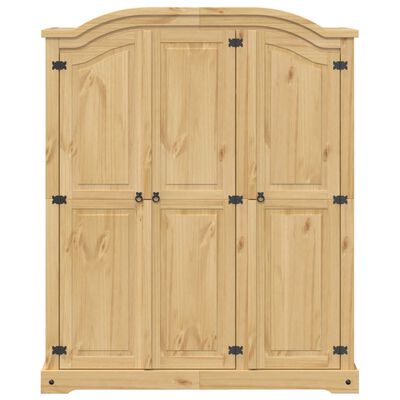 vidaXL Wardrobe Corona 151.5x52x186 cm Solid Wood Pine