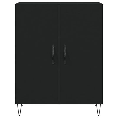 vidaXL Highboard Black 69.5x34x180 cm Engineered Wood