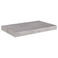 vidaXL Floating Wall Shelf Concrete Grey 50x23x3.8 cm MDF