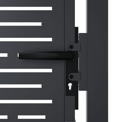 vidaXL Garden Gate Anthracite 105x130 cm Steel Square Design