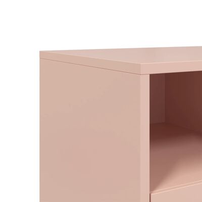 vidaXL TV Cabinet Pink 68x39x43.5 cm Steel