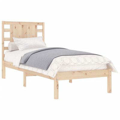 vidaXL Bed Frame without Mattress 90x190 cm Single Solid Wood