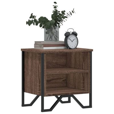 vidaXL Bedside Cabinet Brown Oak 40x30x40 cm Engineered Wood