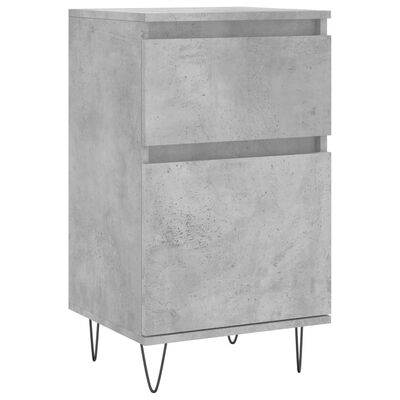 vidaXL Sideboards 2 pcs Concrete Grey 40x35x70 cm Engineered Wood