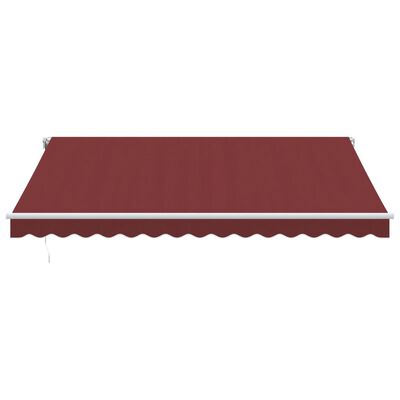 vidaXL Automatic Retractable Awning Burgundy 400x300 cm