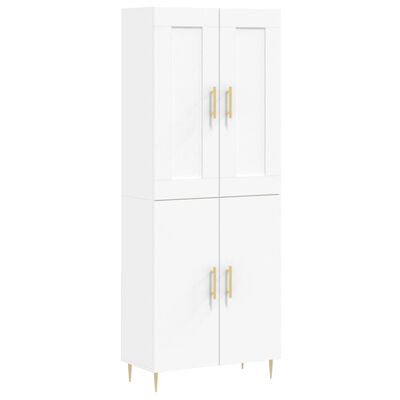 vidaXL Highboard White 69.5x34x180 cm Engineered Wood