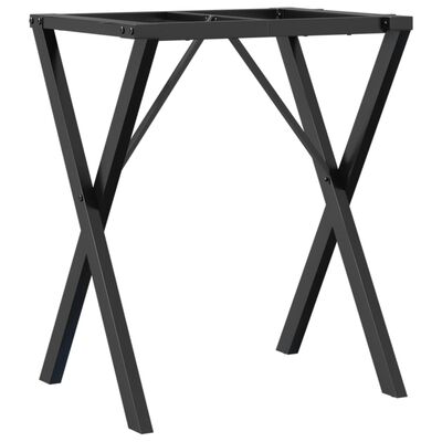 vidaXL Dining Table Legs X-Frame 60x40x73 cm Cast Iron