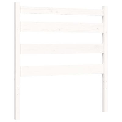 vidaXL Bed Frame without Mattress White 90x190 cm Single Solid Wood Pine