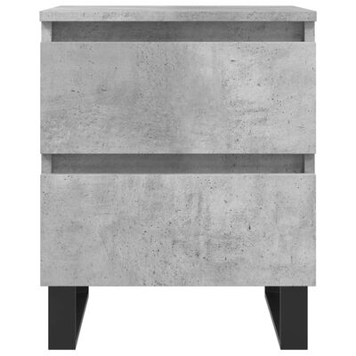 vidaXL Bedside Cabinets 2 pcs Concrete Grey 40x35x50 cm Engineered Wood