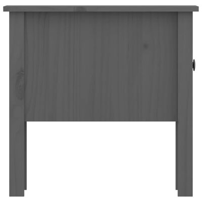 vidaXL Side Table Grey 50x50x49 cm Solid Wood Pine