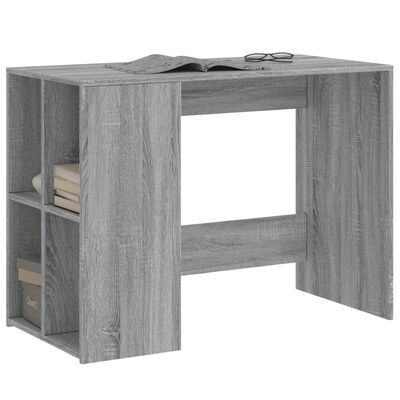 vidaXL Desk Grey Sonoma 102x50x75 cm Engineered Wood