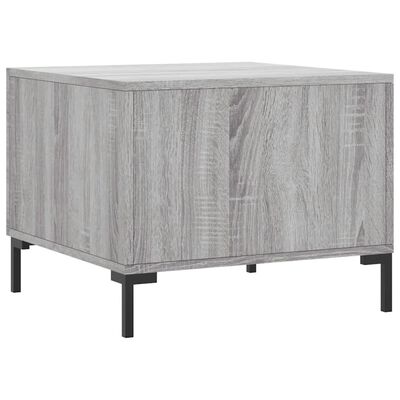 vidaXL Coffee Table Grey Sonoma 50x50x40 cm Engineered Wood