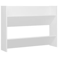 vidaXL Wall Shoe Cabinet White 80x18x60 cm Engineered Wood