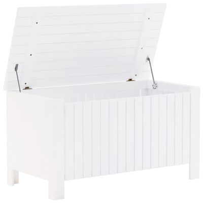 vidaXL Storage Box with Lid RANA White 100x49x54 cm Solid Wood Pine