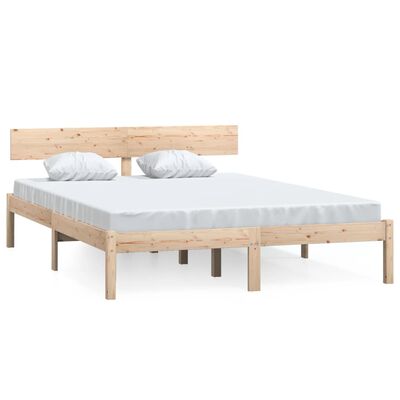 vidaXL Bed Frame without Mattress Solid Wood 160x200 cm