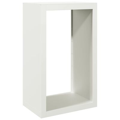 vidaXL Firewood Rack White 60x40x100 cm Steel