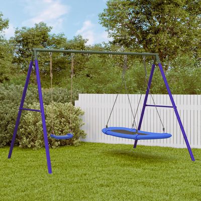 vidaXL Outdoor Swing Set with Swing and Nest Swing