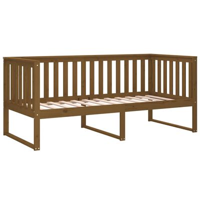 vidaXL Day Bed without Mattress Honey Brown 90x190 cm Single Solid Wood Pine