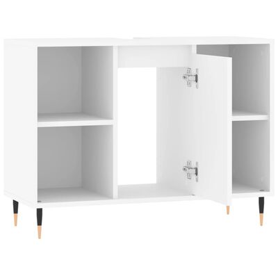 vidaXL Bathroom Cabinet White 80x33x60 cm Engineered Wood