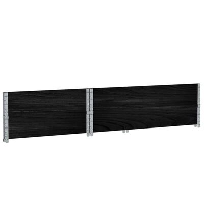 vidaXL Garden Planter Black 120x80 cm Solid Wood Pine