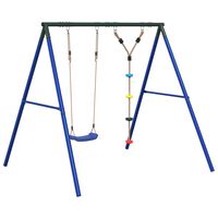 vidaXL Outdoor Swing Set with Swing and Disc Swing