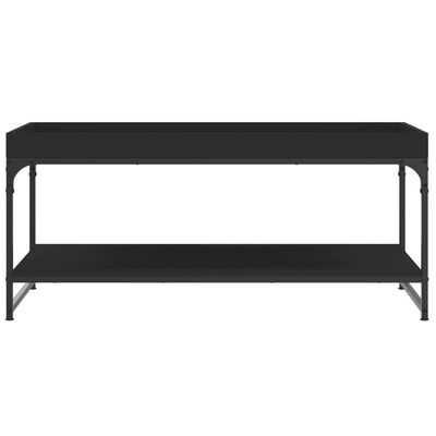 vidaXL Coffee Table Black 100x49x45 cm Engineered Wood