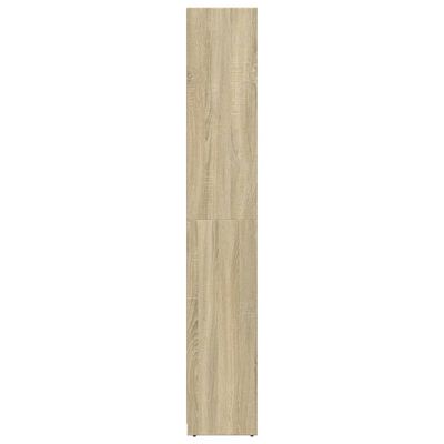 vidaXL Bathroom Cabinet Sonoma Oak 30x30x183.5 cm Engineered Wood