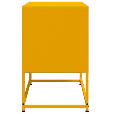 vidaXL TV Cabinet Mustard Yellow 68.5x39x60.5 cm Steel