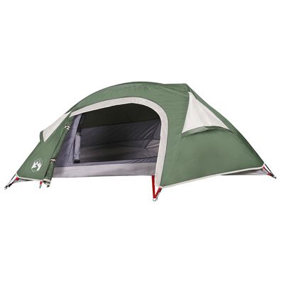 vidaXL Camping Tent Dome 1-Person Green Waterproof