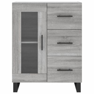 vidaXL Sideboard Grey Sonoma 69.5x34x90 cm Engineered Wood