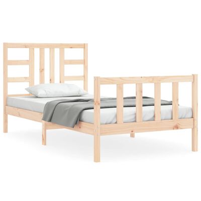 vidaXL Bed Frame without Mattress 90x190 cm Single Solid Wood Pine