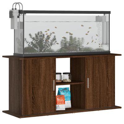 vidaXL Aquarium Stand Brown Oak 121x41x58 cm Engineered Wood