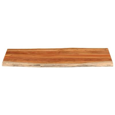 vidaXL Table Top 140x60x3.8 cm Rectangular Solid Wood Acacia Live Edge