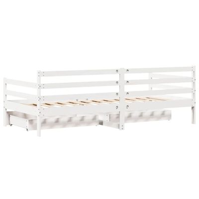 vidaXL Daybed with Drawers without Mattress 90x200 cm Solid Wood