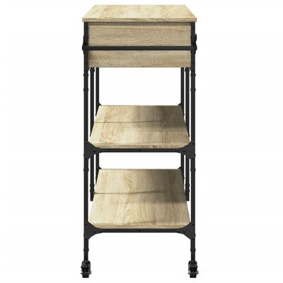 vidaXL Kitchen Trolley Sonoma Oak 105x42x95 cm Engineered Wood