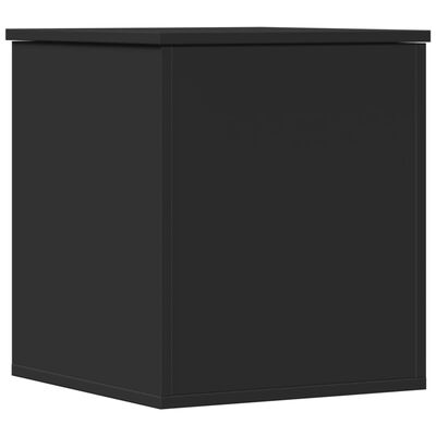 vidaXL Storage Box Black 40x42x46 cm Engineered Wood