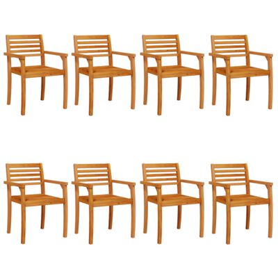 vidaXL Garden Chairs 8 pcs 59x55x85 cm Solid Wood Acacia