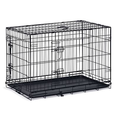 Karlie Dog Crate with 2 Doors 92x57x63 cm Black